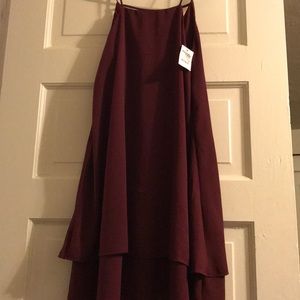 Burgundy dress